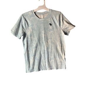 Abercrombie Kids Blue Tie Dye T-Shirt Unisex Size 16 Short Sleeve